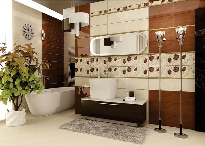 کاشی کف حمام ۳۰ در ۳۰ با ابعاد استاندارد و کاربردی